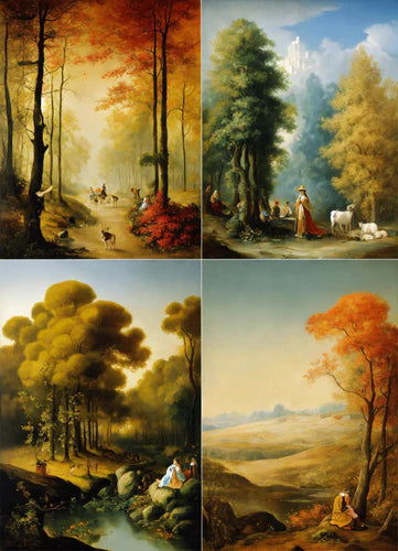 custom paintings four seasons 